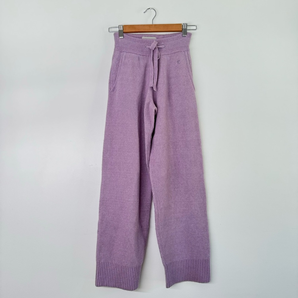Everlane Wool Yak Nylon Blend Sweatpants Purple